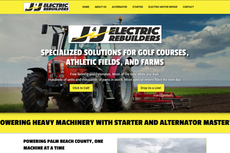 J&J Electric Rebuilders screenshot